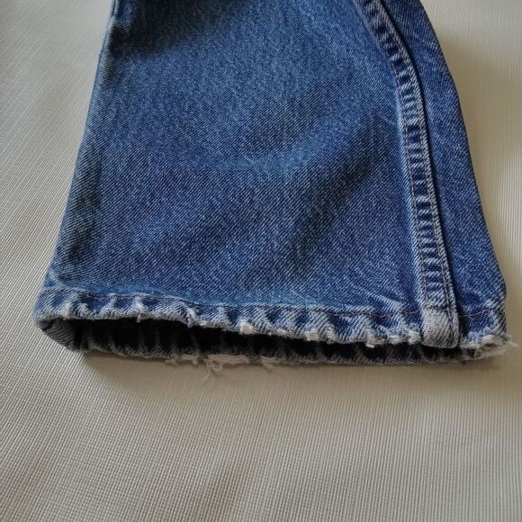 Wrangler Men's Mid Rise Regular Fit Straight Leg Blue Medium Wash Denim Jeans - Picture 9 of 14